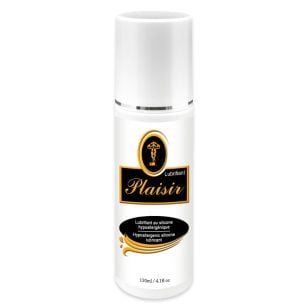 Plaisir's pharmaceutical-grade silicone lubricant is compatible with all adult toys, including vibrators and masturbators.