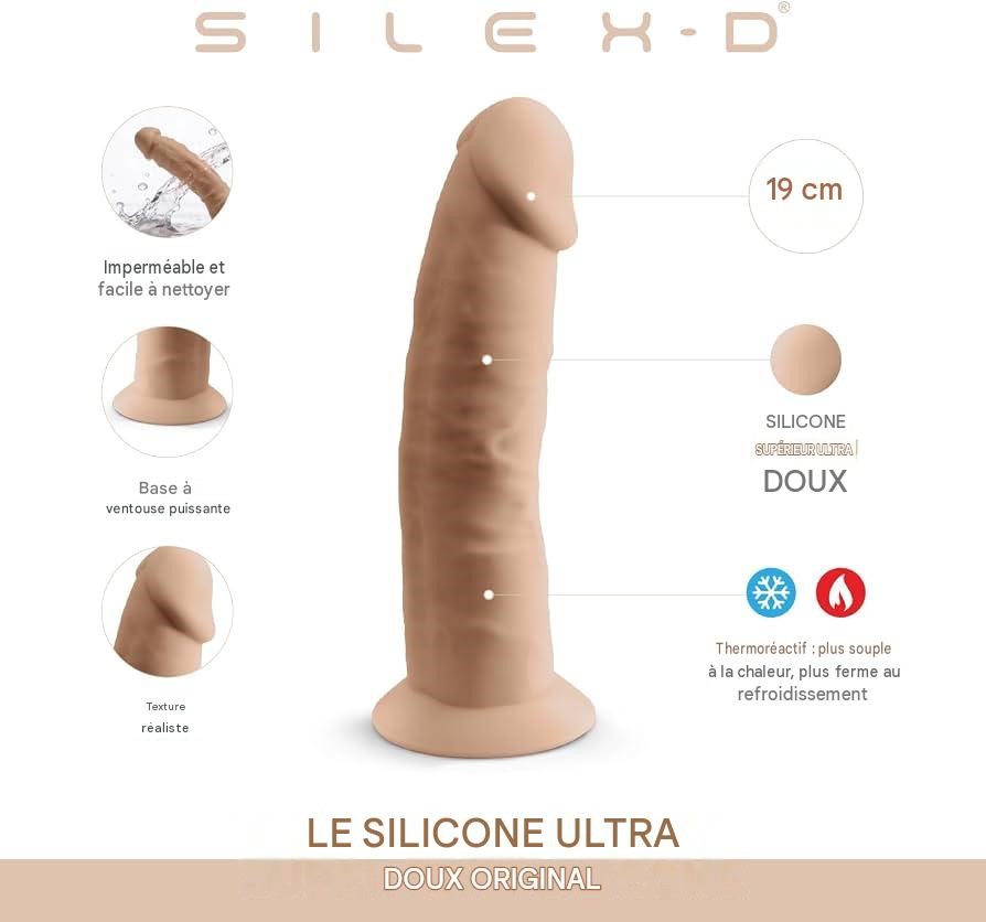 The SilexD dildo with suction cup can be attached to various smooth and clean surfaces.