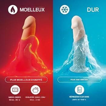 Thermo-reactive silicone for varying sensations.