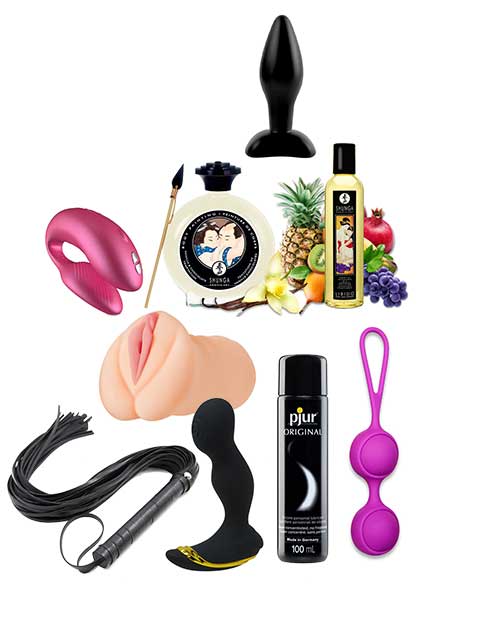 Presentation of sex toys at home