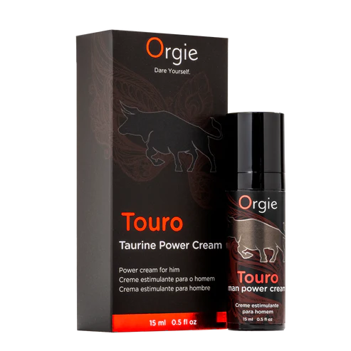 Orgie Crème Touro Man Power est une crème amélioratrice d'érection formulée avec de la Taurine et du Ginkgo Biloba.