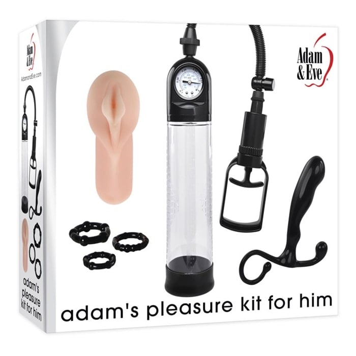 L'ensemble Adam's Plaisir pour lui de 5 pièces comprend tout ce dont un homme a besoin pour vivre le plaisir ultime à tout point de vue.