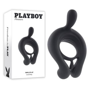 Anneau vibrant pour pénis Triple Play Playboy avec télécommande
