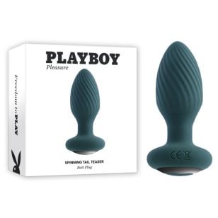 Vibrateur anal Spining Tail Playboy rechargeable avec rotation.