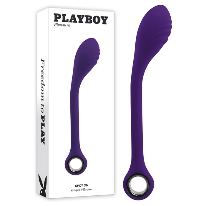 Vibrateur point-G Spot On Playboy pliable et rechargeable.