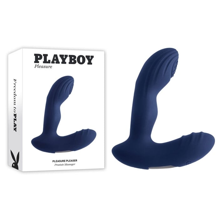 Vibrateur prostate chauffant Playboy Pleasure Pleaser avec tapotage à l'extrémité.