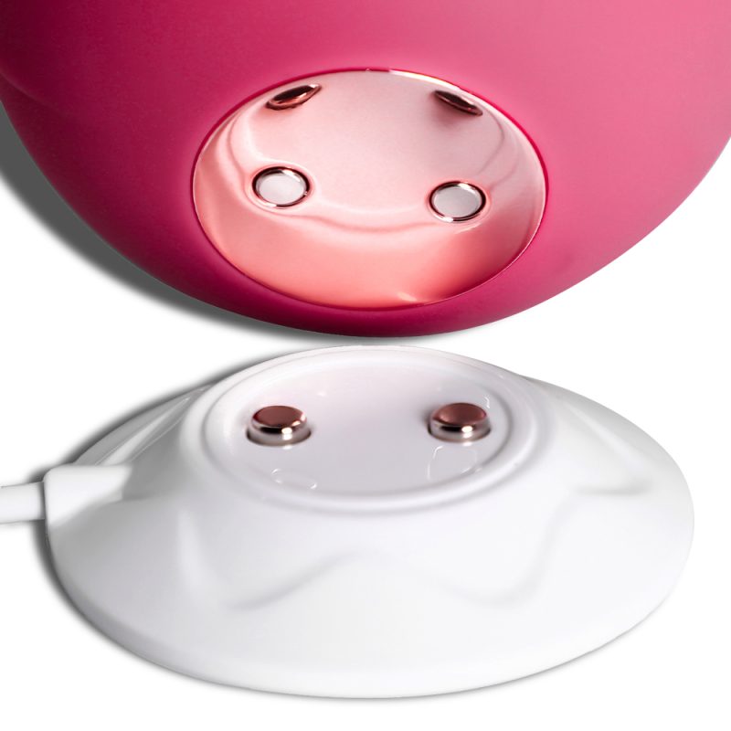 Rose red rechargeable clitoral stimulator