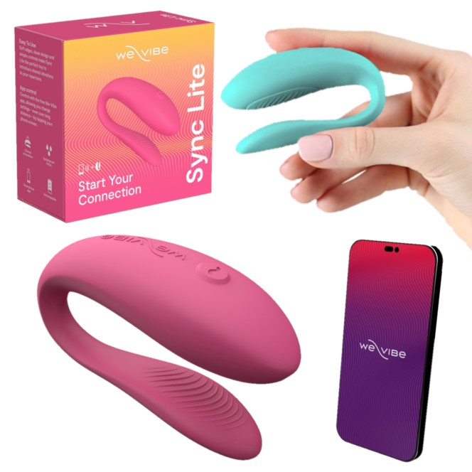 This wearable couples vibrator uses an ergonomic shape that lets both partners enjoy stimulation during intercourse.