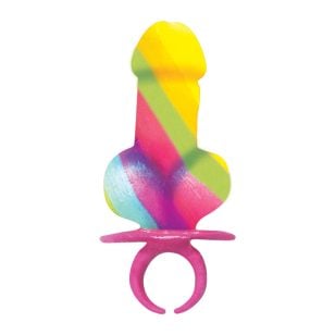 Rainbow Ring Pop lollipop with great flavor.