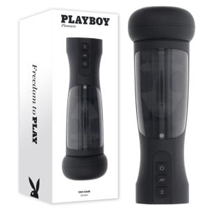 Embark on a sensory journey with our powerful End Game rechargeable masturbator.