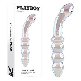 Jewels double dildo in unbreakable glass.