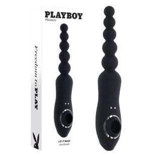 Let It Bead rechargeable silicone anal vibrator and clitoral stimulator.