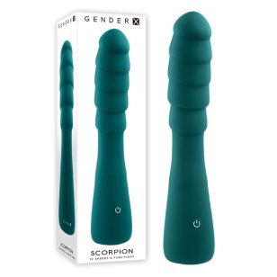 Rechargeable scorpion vibrator in waterproof silicone.