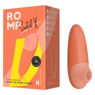 The ROMP Switch X delivers powerful pleasure in a compact clitoral stimulator.