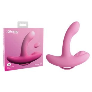 The 3Some Rock N' Grind Vibrator for Women is a dual-motor personal pleasure toy to excite you inside and out!