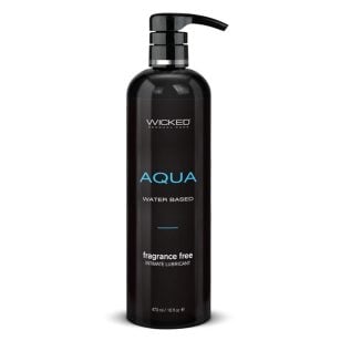 Incroyablement luxueux et soyeux, ce lubrifiant à base d'eau Wicked Aqua est fabriqué avec un mélange unique d'ingrédients de qualité.