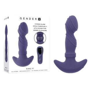 Treat yourself to an unparalleled pleasure experience with this Ring It anal vibrator with texture.