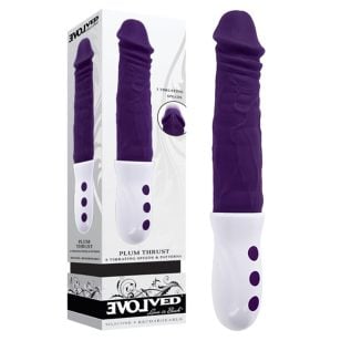 This powerful Plum Thrust vibrator is sure to find a place of choice on your bedside table.