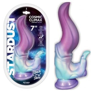 Préparez-vous à explorer des sensations inédites avec le dildo monstre Cosmic Climax.