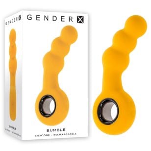 The yellow Bumble anal vibrator is specially designed to deliver powerful, controlled sensations during intimate moments.