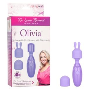 Rehaussez vos moments intimes avec le kit de massage rechargeable Dr. Laura Berman Olivia™. Conçu pour apporter plaisir et sensualité, que ce soit à la maison ou en voyage.