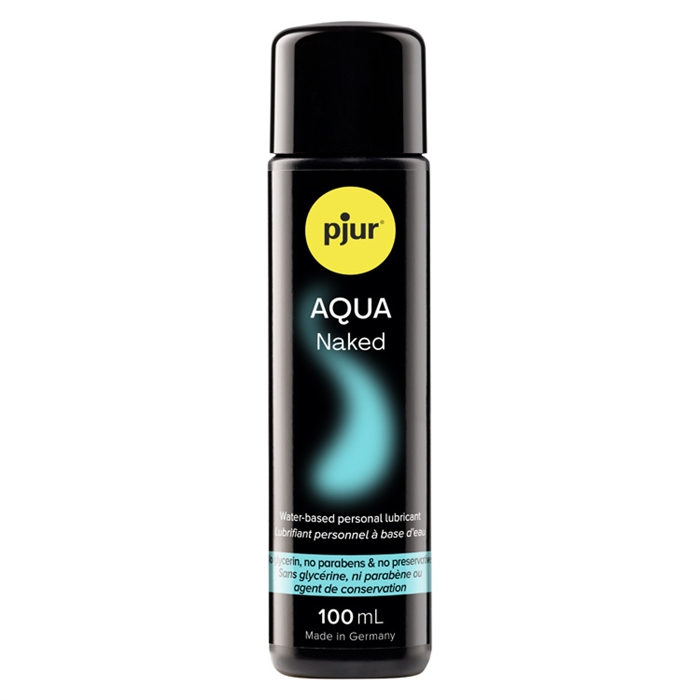 Pjur AQUA NAKED est un lubrifiant personnel à base d'eau sans additifs.