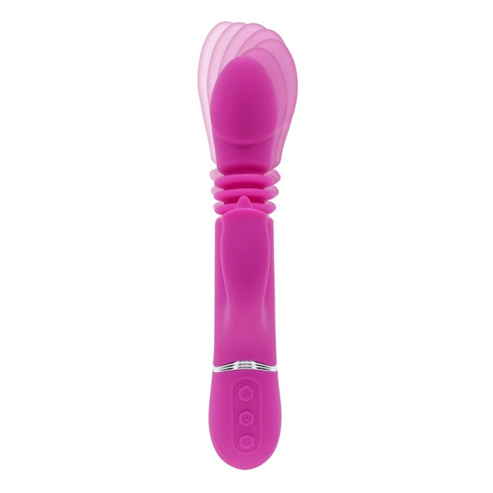 Vibrateur avec 10 vitesses de poussée et de rotation.