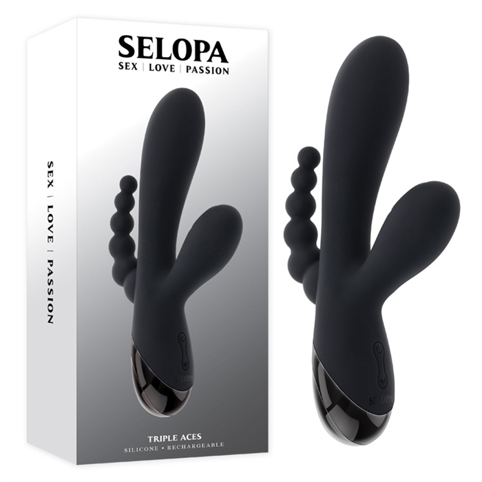 Vibrateur avec 10 vitesses et modes de tapotement.