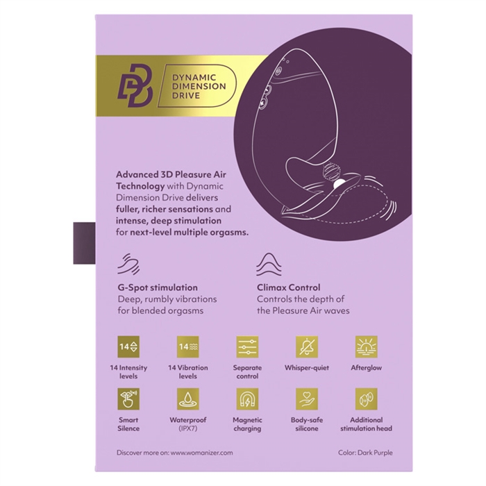Technologie Smart Silence™ : le sextoy s’active uniquement au contact de la peau pour une discrétion absolue.