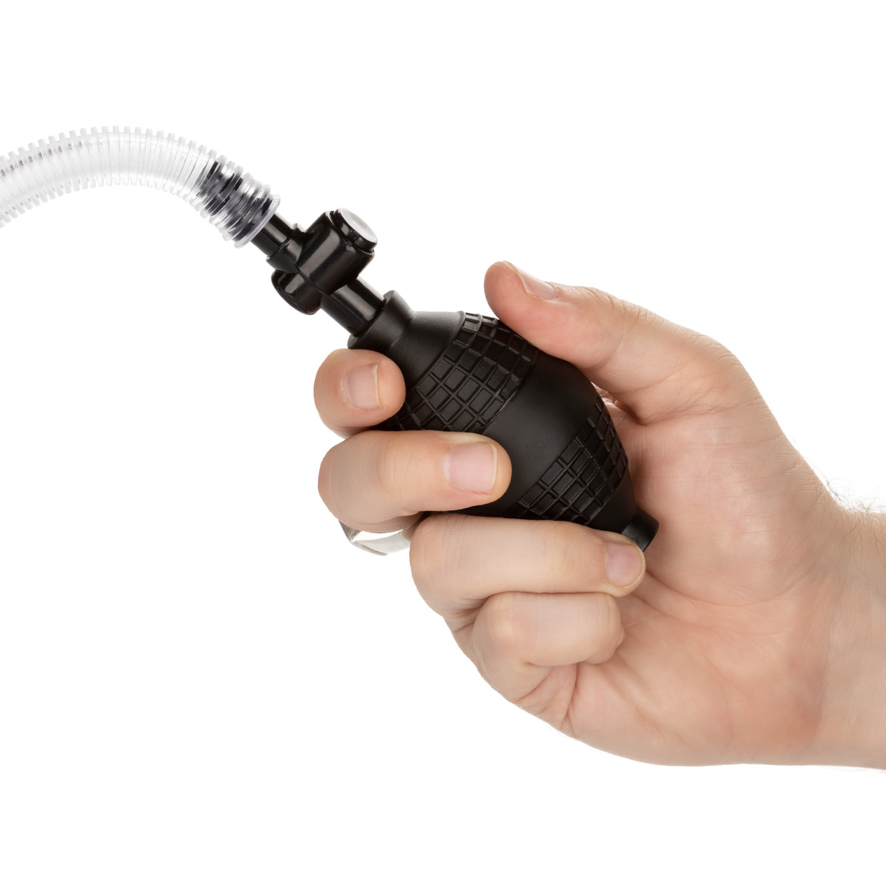 This penis pump is distinguished by its ergonomic, easy-to-squeeze bulb.