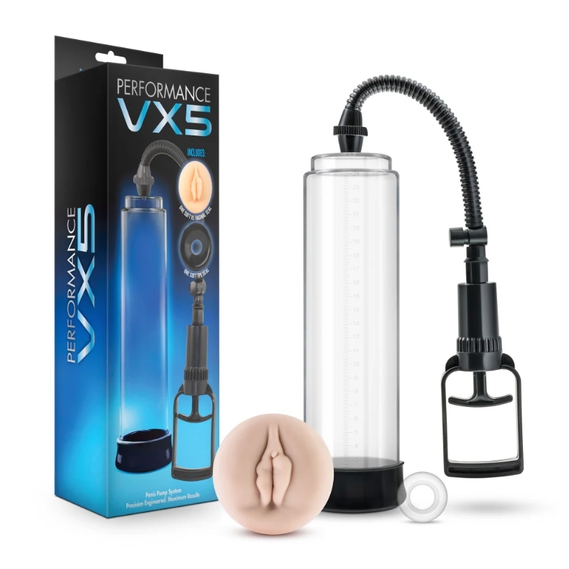 Enhance your performance and discover new sensations with the VX5 Performance penis pump.