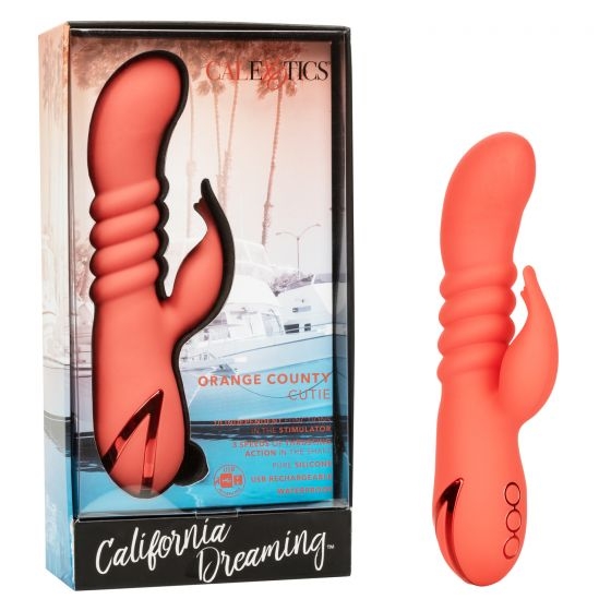 Vibrateur lapin Orange County Cutie – Fantasmes d’été, Double Stimulation et Plaisir Intense.