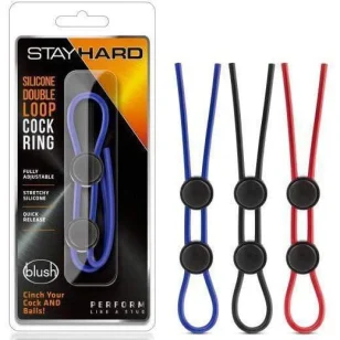 Anneau pénien double boucle Stay Hard