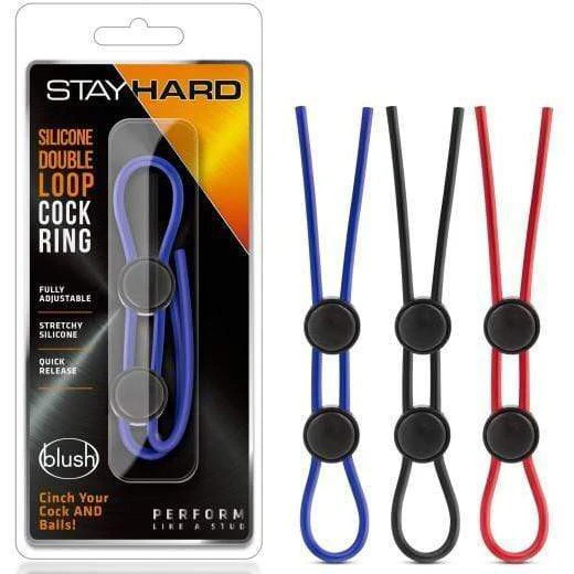 Anneau pénien double boucle Stay Hard