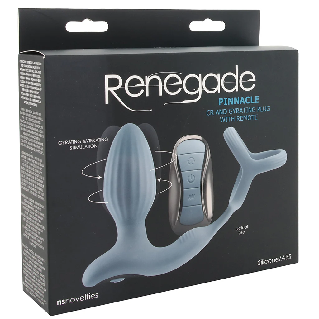 The vibrating anal dildo offers three speeds and nine vibration functions.
