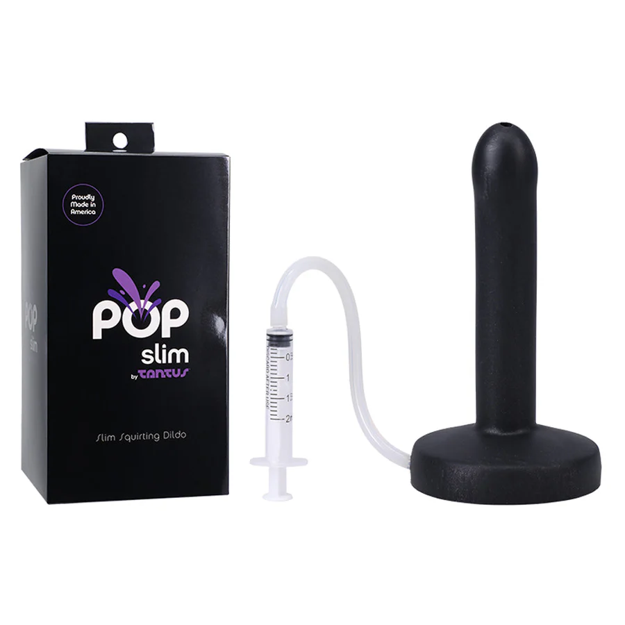 Dildo éjaculateur POP Slim– 3 couleurs – Précision, élégance et réalisme maîtrisé.