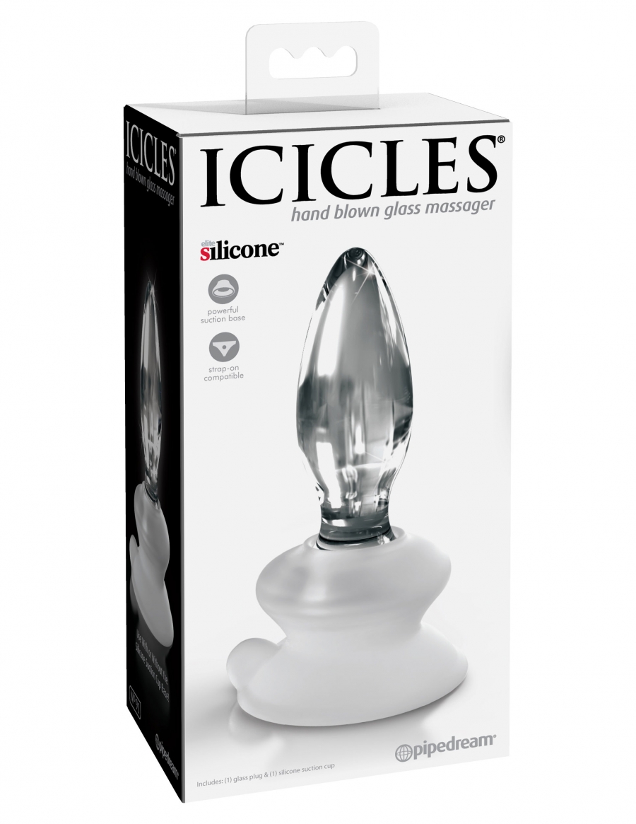 Icicles 91 Glass Dildo – Intense Sensations, Elegant Design & Powerful Suction Cup.
