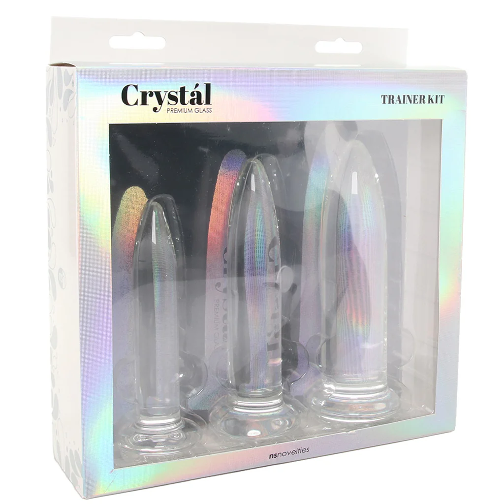 Crystal Glass Dilator Kit – 3 pieces for safe and comfortable training.