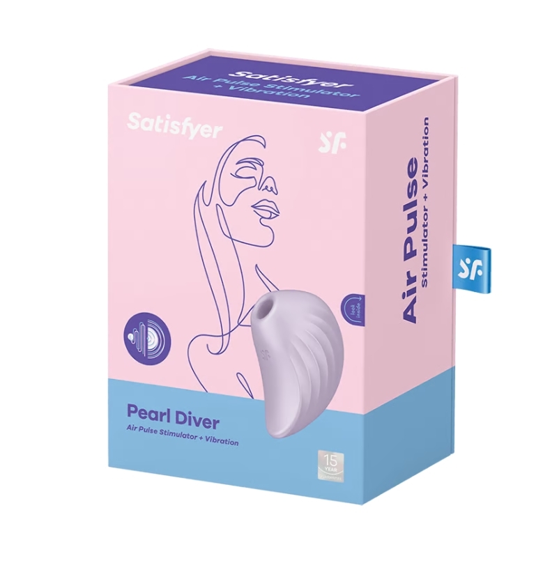 Clitoral stimulation by pressure waves and vibrations - violet