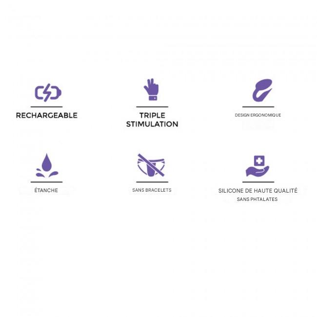 Purple Vibrating and Flexible Strap-On - Image 5