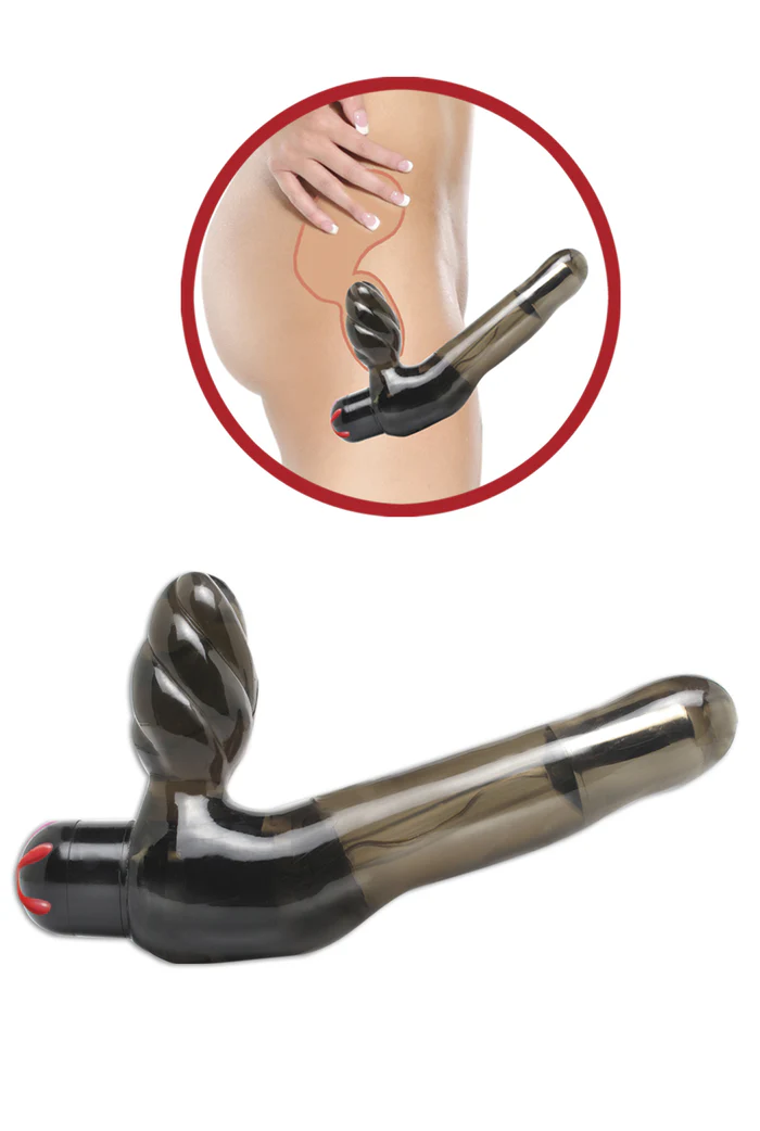 Smoked Strapless Vibrating Strap-On - Image 4