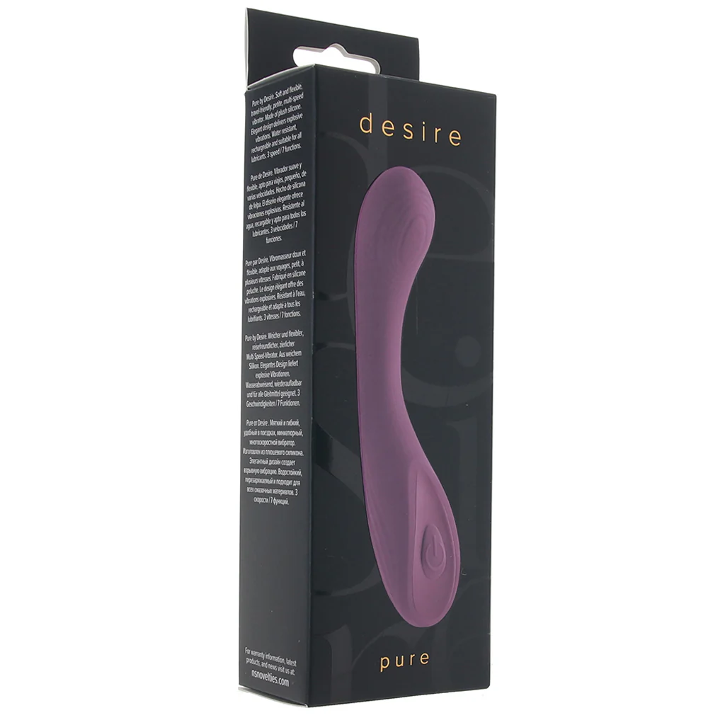 The Pure Desire vibrator is made of soft, high-quality, body-friendly silicone.