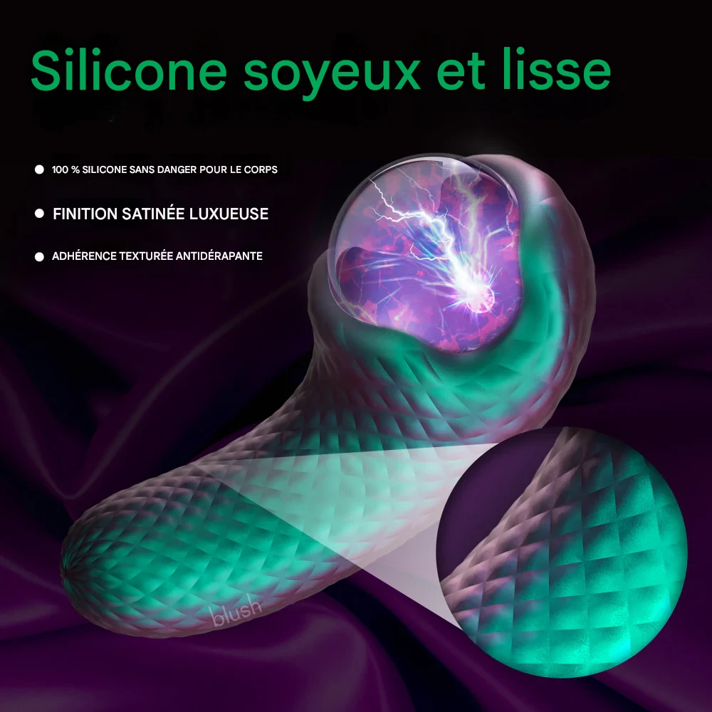 This vibrator is designed to stimulate not only your body, but also your visual senses.