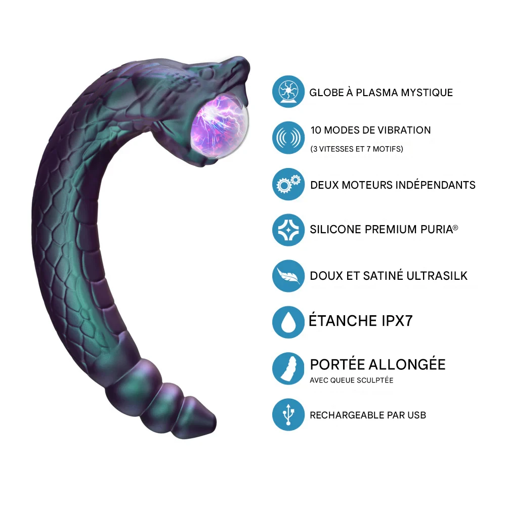 Ce vibrateur Temptasia invite à explorer le plaisir sous toutes ses formes, avec élégance et intensité.