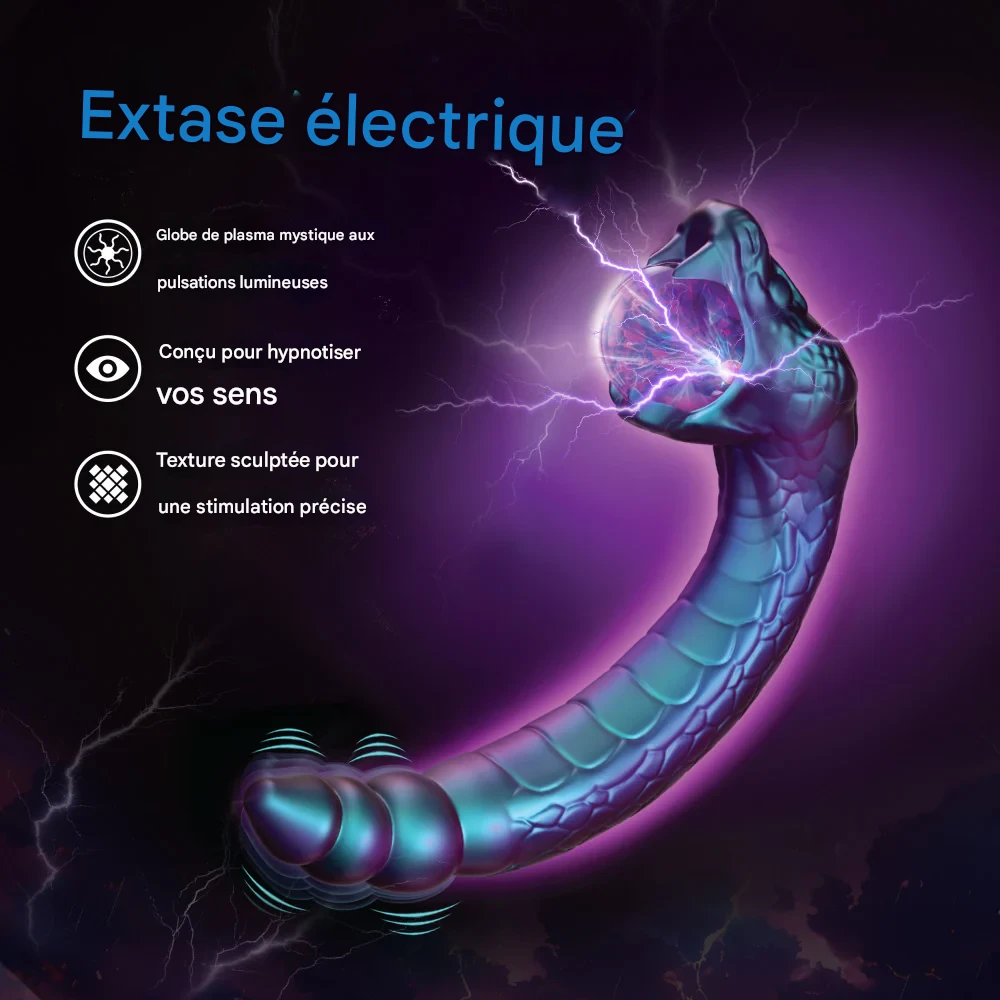 Caractéristiques techniques du Vibrateur Serpent à sonnettes de Temptasia.