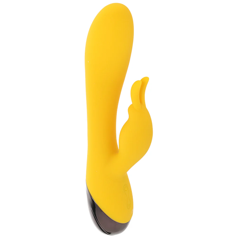 Offrez-vous une expérience de plaisir complète et parfaitement synchronisée avec le vibrateur double action Buzzz Bunny.