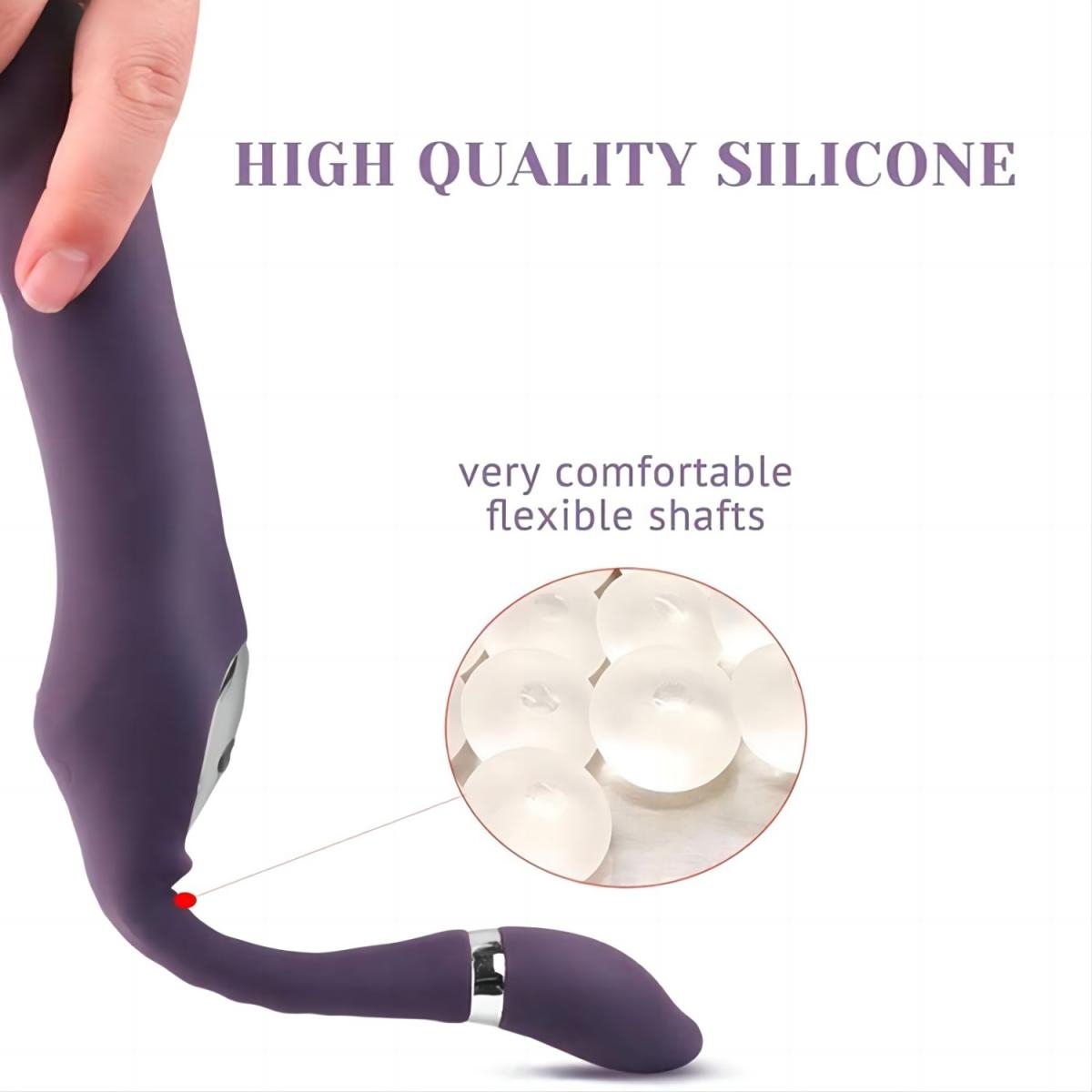 Waterproof and made of high-quality soft silicone, it guarantees optimal comfort as well as pleasant and safe use.