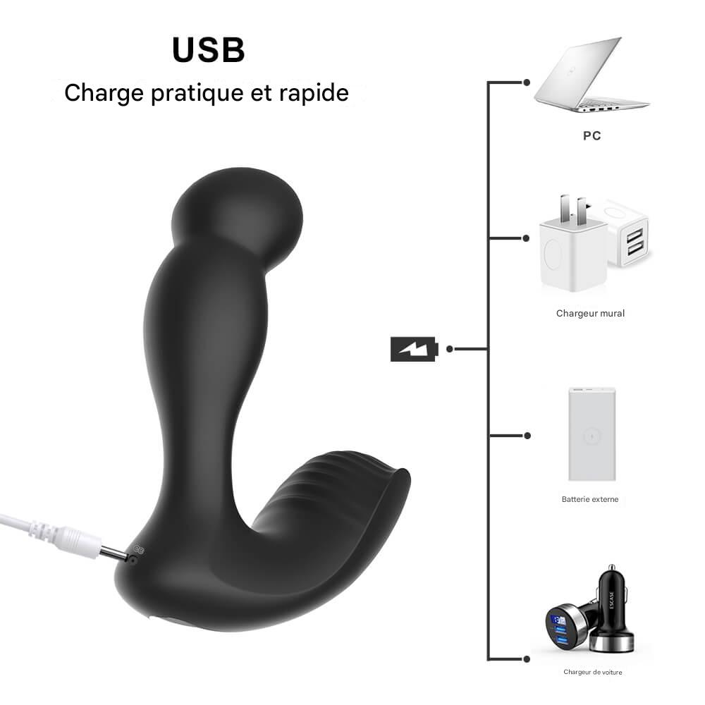 The Dr. Q prostate vibrator comes with a wireless remote control.
