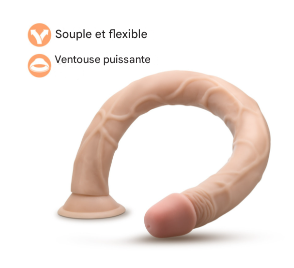 Ce dildo réaliste se distingue par son aspect incroyablement réaliste.