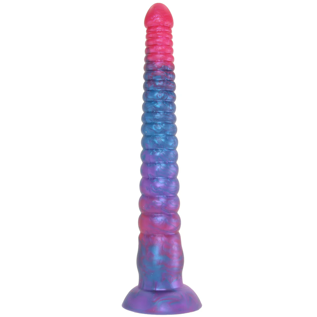 Dildo empilé bleu et rose – Image 2